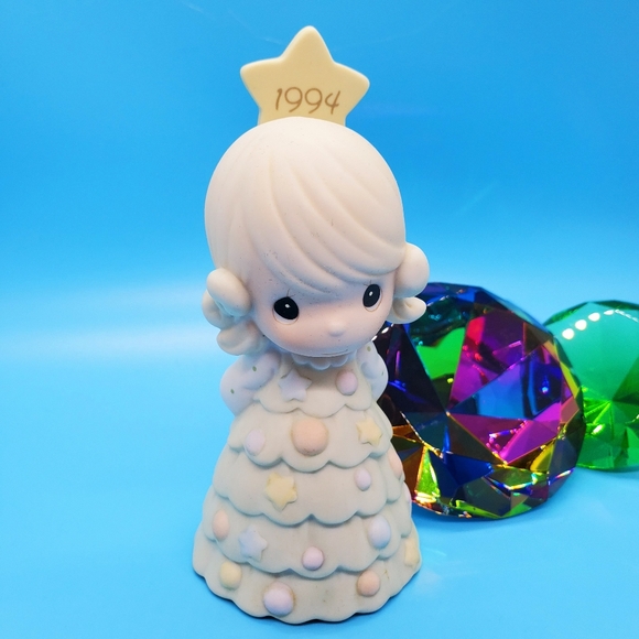 Precious Moments #604216 1994 "You're as pretty as a Christmas tree' figurine - Picture 2 of 12